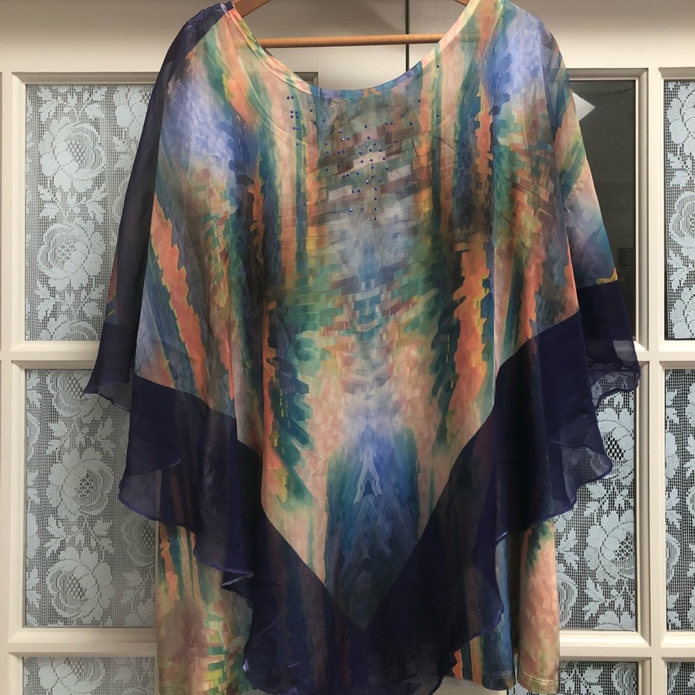 Painted Crystallized Blouse